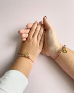 Dúo de pulseras mamá e hija hilo rojo