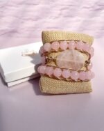 Wrap Bracelet cuarzo rosa