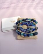 Wrap bracelet murano azul