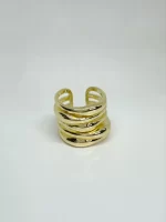 Anillo quintuple dorado - Imagen 2