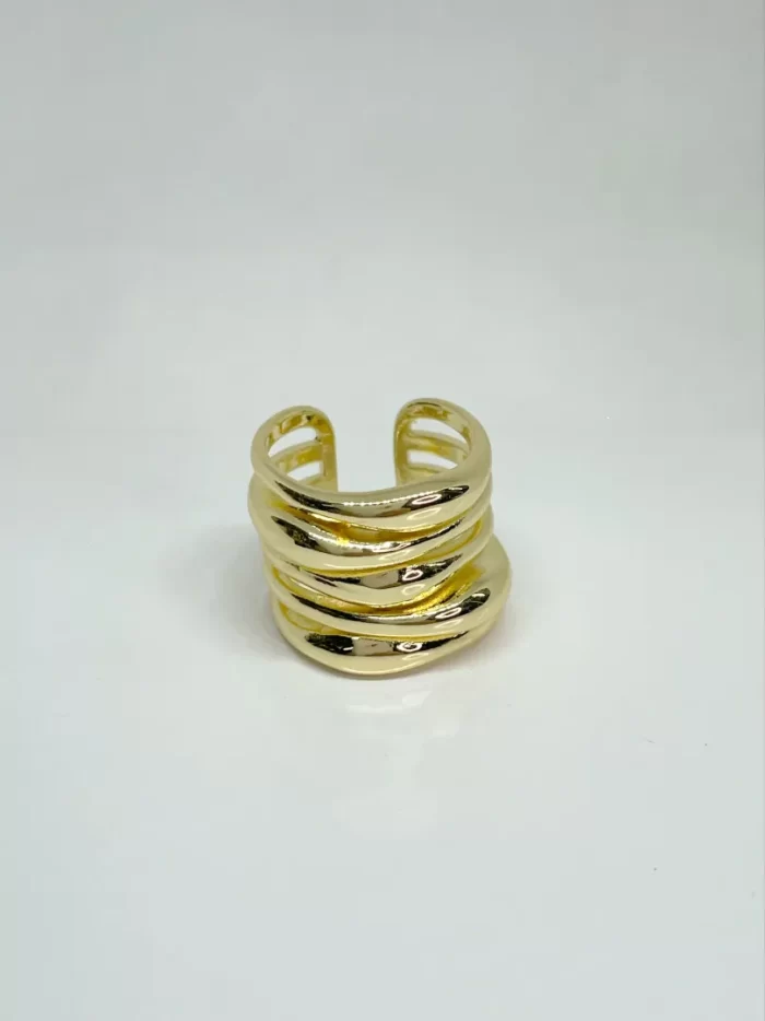 Anillo quintuple dorado - Imagen 2
