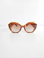 Lentes de sol animal print café