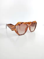 Lentes de sol animal print café - Imagen 2