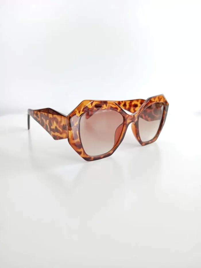 Lentes de sol animal print café - Imagen 2