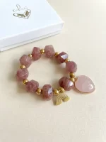 Maxi pulsera cuarzo turmalinado arcoiris