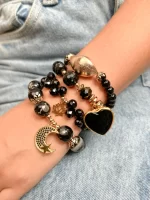 Set negro Love you to the moon and back - Imagen 2