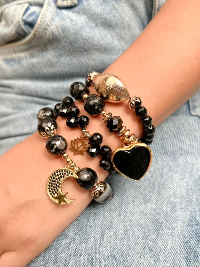 Set negro Love you to the moon and back - Imagen 2