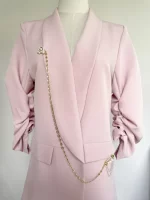 Broche doble perlas y cadena - Imagen 2