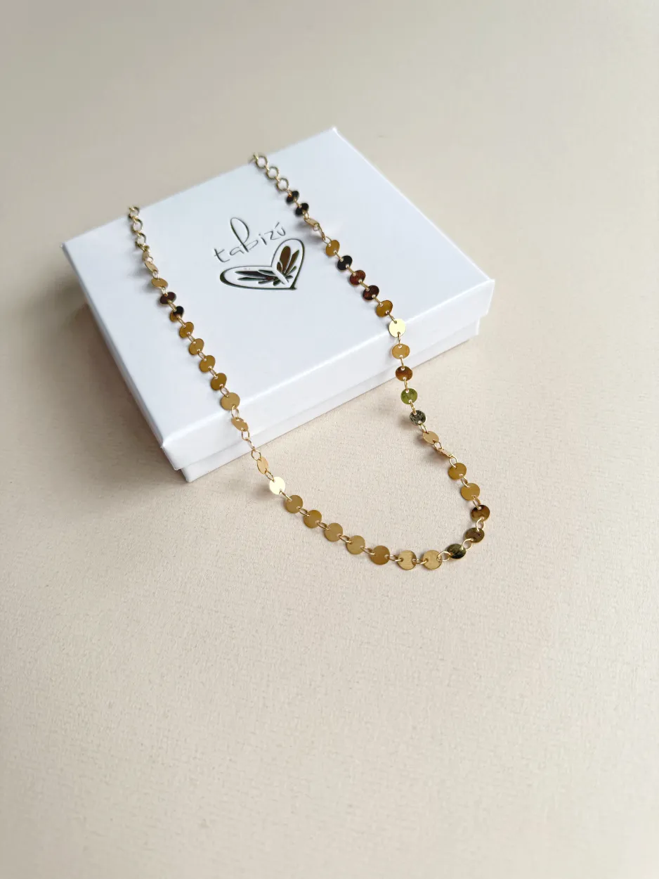 Choker circulos dorado