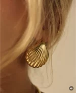 Maxi arete concha dorada - Imagen 2