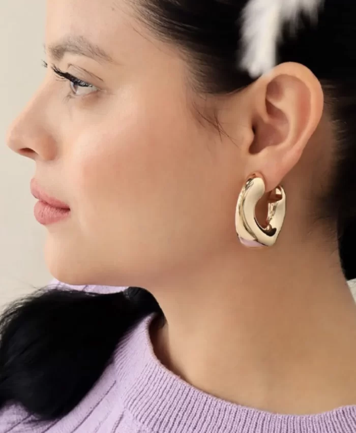 Argolla chunky dorada - Imagen 2