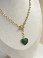 Collar corazón ESMERALDA - Imagen 2