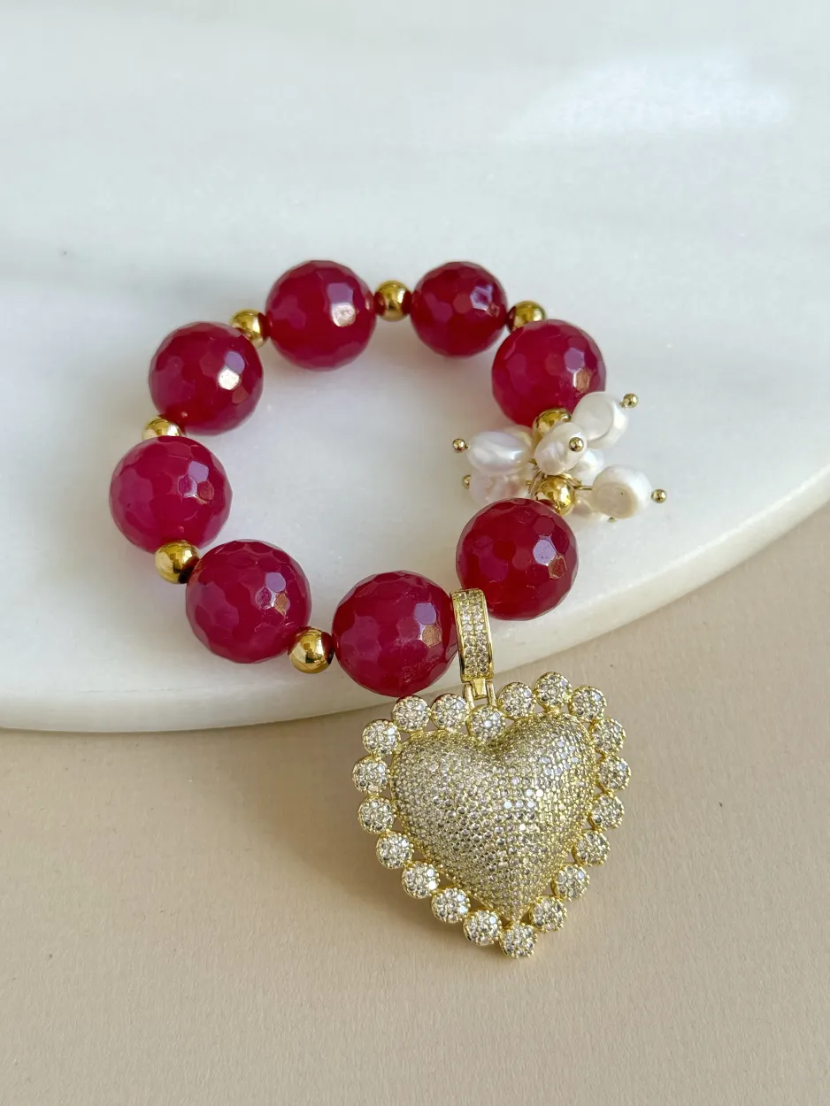 Pulsera ARMONIA ágata vino