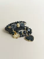 Set negro flor de loto - Imagen 2