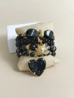 Set negro flor de loto - Imagen 3