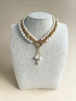 Collar triple de perlas - Imagen 2