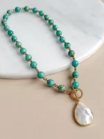 Collar turquesa gota - Imagen 3