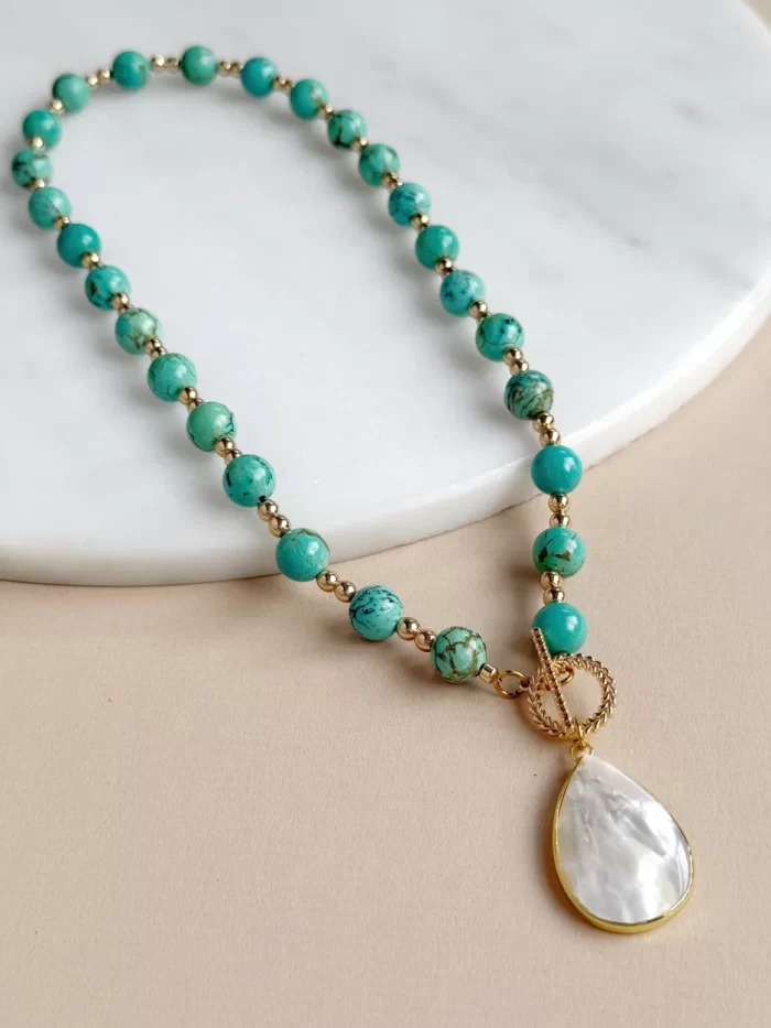 Collar turquesa gota - Imagen 3