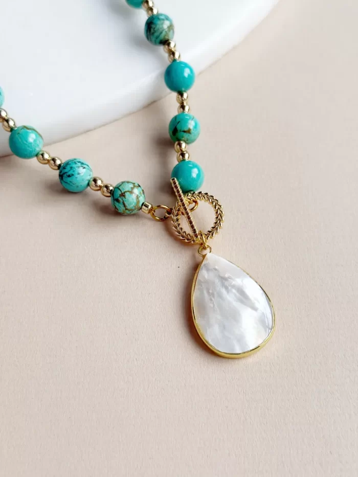 Collar turquesa gota - Imagen 2