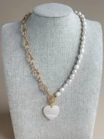 Collar perla y eslabón - Imagen 3