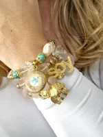 Pulsera maxi cuarzo rosa FAMILIA - Imagen 2