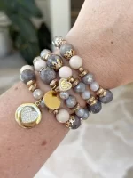 Set gris y beige relicario - Imagen 2