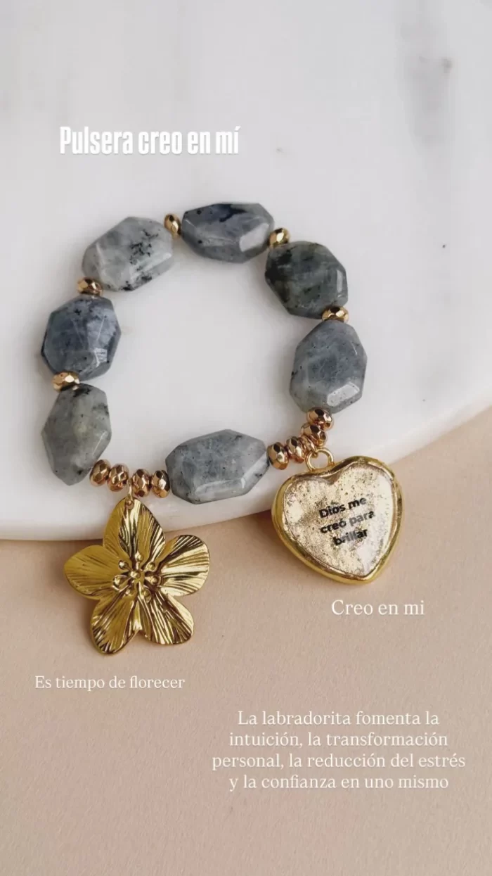 Pulsera CREO EN MI labradorita - Imagen 2