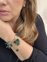 Brazalete PROTECCIÓN  ágata india - Imagen 2