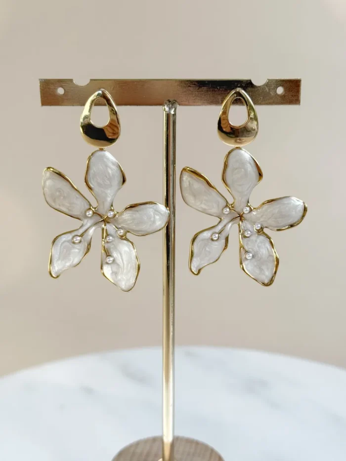 Arete maxi flores - Imagen 2