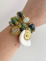 Set verde matcha maxi caracol