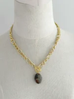 Collar eslabones agata india