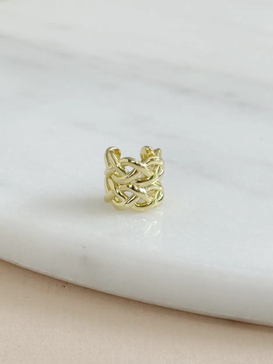 Earcuff dorado vintage