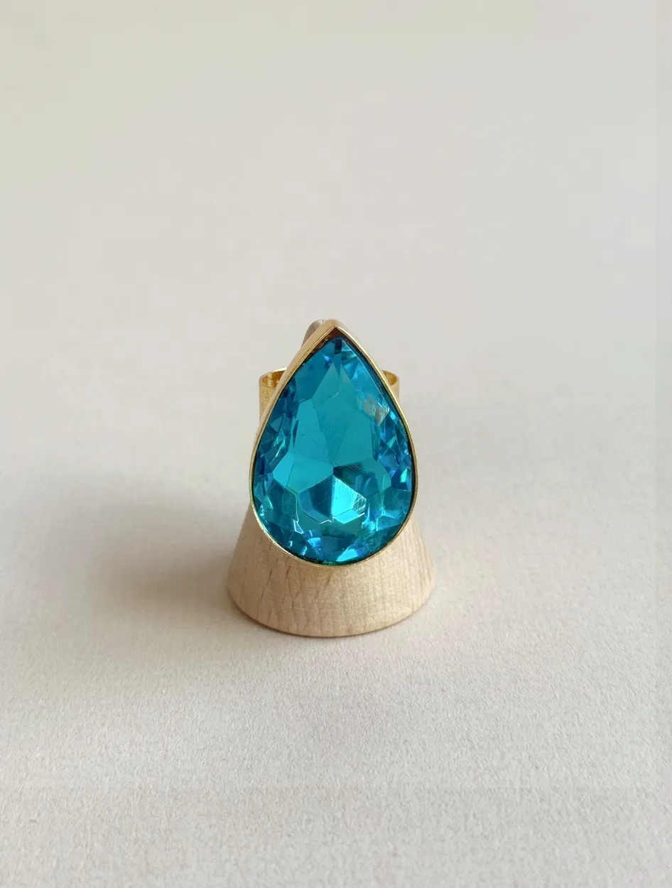 anillo gota celeste