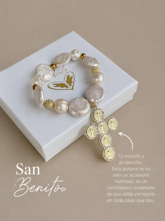 Pulsera perla barroca SAN BENITO - Imagen 2