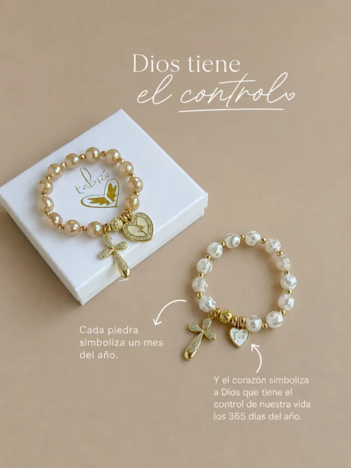 Pulsera Dios tiene el control NUDE - Imagen 2