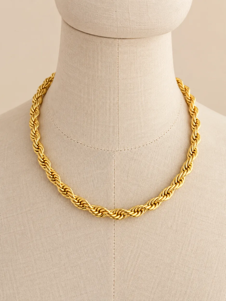 Collar twist dorado