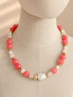 Collar Flamenco rosado