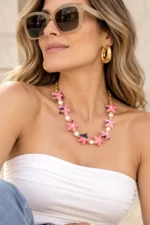 Collar estrella mar y perla cultivada