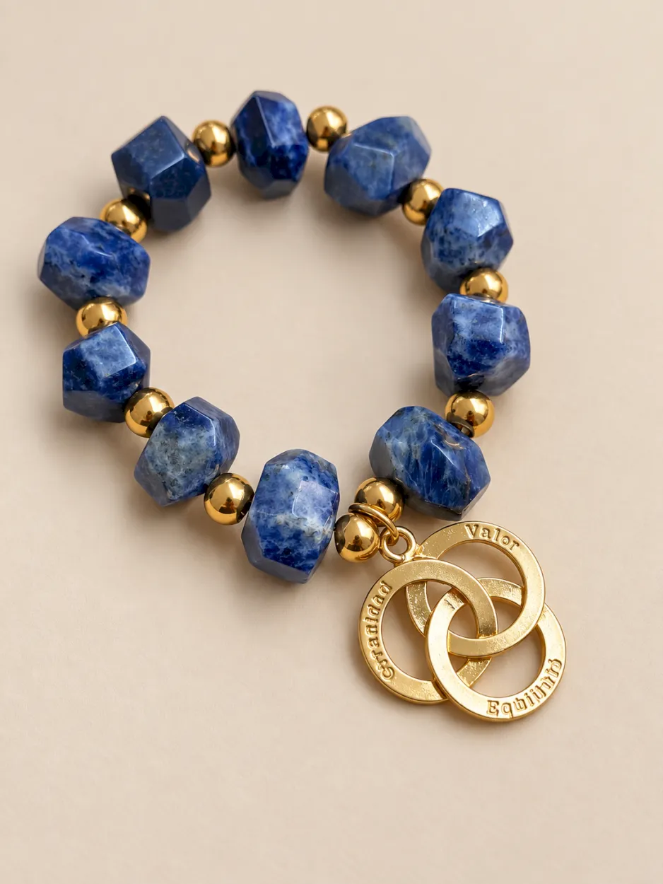 Pulsera maxi lapislázuli SERENIDAD